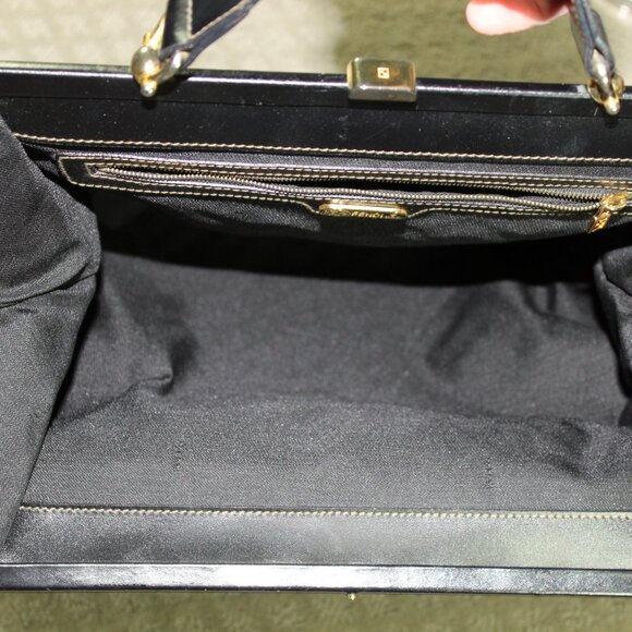 Fendi Origami Purse Leather Black Brown Handbag Authentic VERY Rare EUC! - Picture 3 of 16